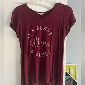 It’s always wine o’clock tshirt